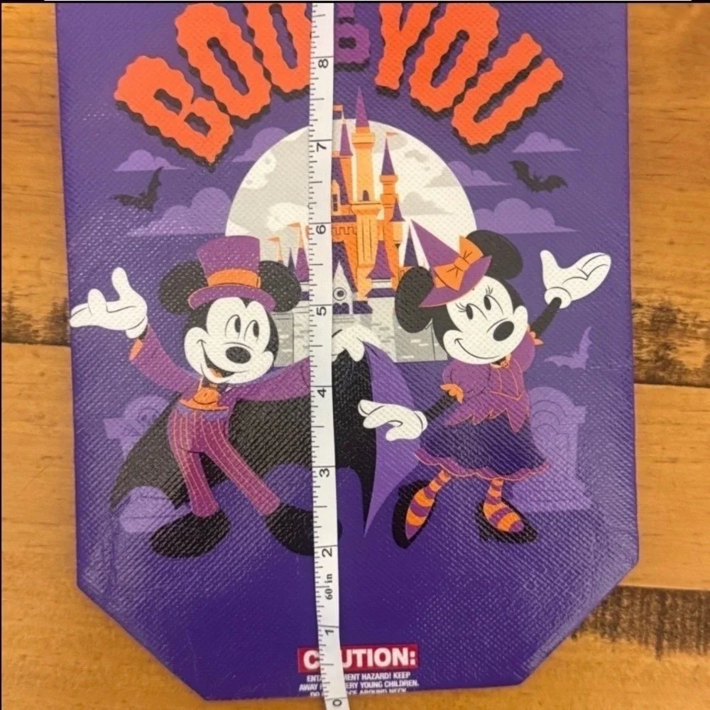 4‎ Disney World Bags 1 Drawstring Bag & 3 Mickey's Not So Scary Halloween Treat